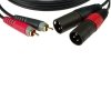 Klotz AT-CM0200 Kabel 2x RCA - 2 x XLR męski 2m
